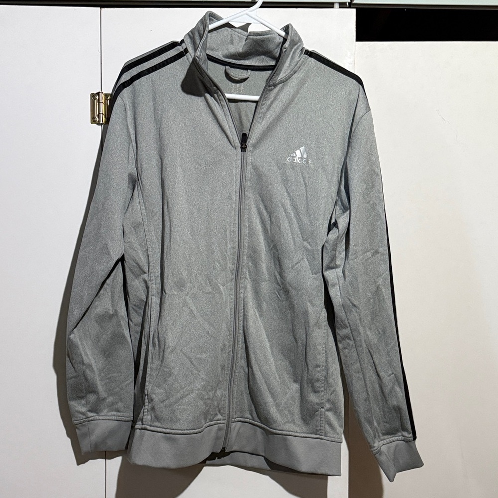 Adidas Men's Light Gray Track Jacket
